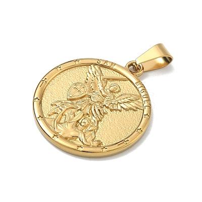 Religion Theme 304 Stainless Steel Pendants STAS-F336-06D-G-1