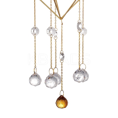 Geometric Metal Suncatchers HJEW-G018-03C-G-1