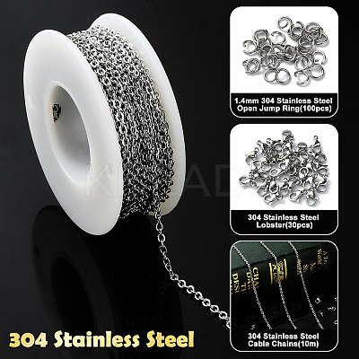 DIY Chain Necklace Bracelet Making Kit DIY-YW0008-25-1