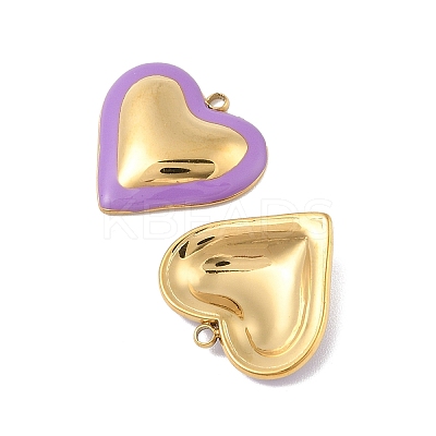 304 Stainless Steel Enamel Pendants STAS-P380-09G-02-1