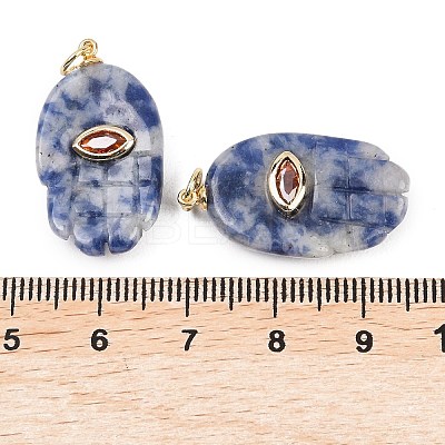 Natural Blue Spot Jasper Pendants G-Z134-05D-1