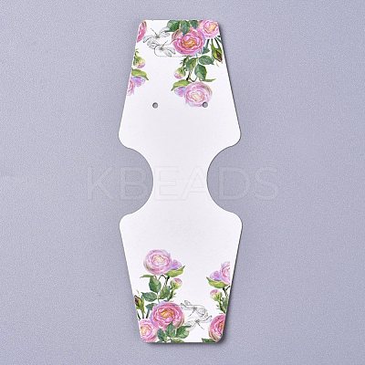 Cardboard Fold Over Paper Display Hanging Cards CDIS-E007-15-1
