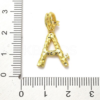 Rack Plating Brass Micro Pave Cubic Zirconia European Dangle Charms KK-L210-015G-A-1