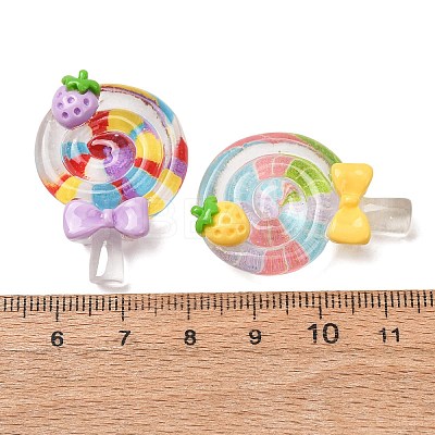Transparent Resin Imitation Food Cabochons RE-CBA4416-03-1