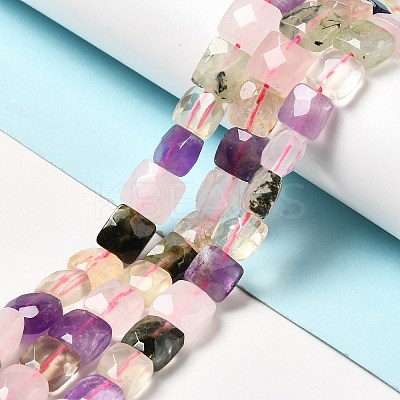 Natural Mixed Quartz Beads Strands G-G980-05-1