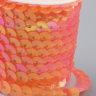 Eco-Friendly Plastic Paillette Beads PVC-Q092-6mm-P88-1