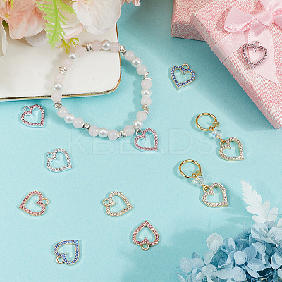 36Pcs 6 Colors Alloy Charms FIND-SC0013-14-1