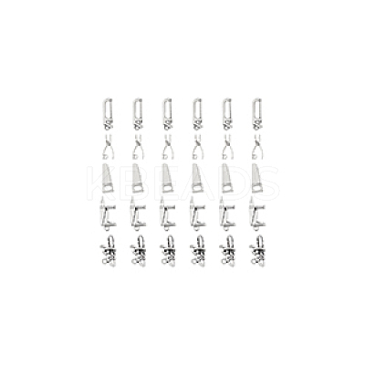 100Pcs 5 Style Tibetan Style Alloy Pendants TIBE-DC0001-04-1
