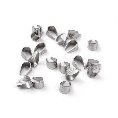 Non-Tarnish 304 Stainless Steel Snap on Bails STAS-H151-06P-1