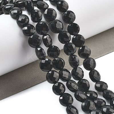 Natural Black Tourmaline Beads Strands G-C179-A20-02-1