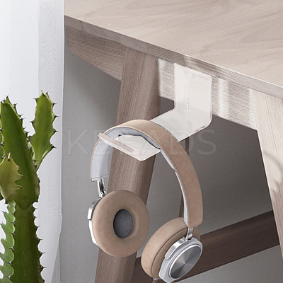 2Pcs Acrylic Headphone Holder Sets ODIS-WH0011-49-1