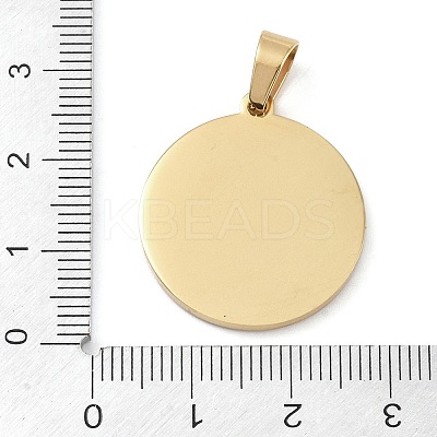 Ion Plating(IP) 304 Stainless Steel Enamel Rhinestone Pendants STAS-Q325-03B-G-1