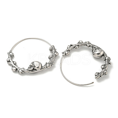 316 Surgical Stainless Steel Hoop Earrings for Women and Men EJEW-D096-22D-AS-1