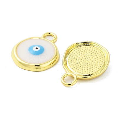 Rack Plating Brass Enamel Pendants KK-A205-07G-01-1