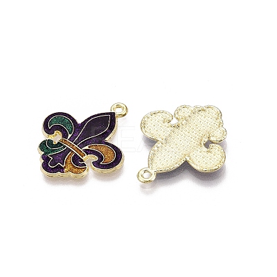 Carnival/Mardi Gras Theme Alloy Enamel & Glitter Powder Pendants ENAM-T020-53D-RS-1