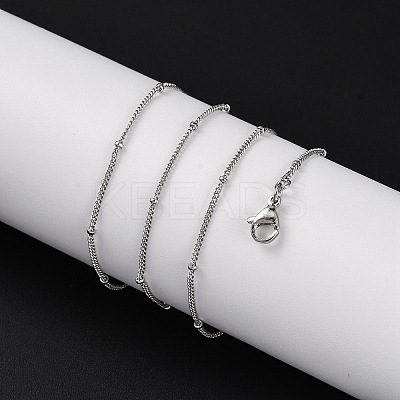 2mm Rack Plating Brass Satellite Chain Necklaces for Women Men MAK-L044-33P-1