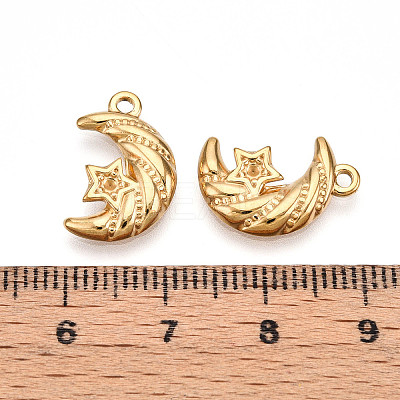 304 Stainless Steel Pendant Rhinestone Setting STAS-N109-74G-1