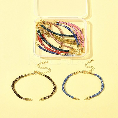 8Pcs 8 Colors Nylon Cord Bracelets MAK-FS0001-05-1