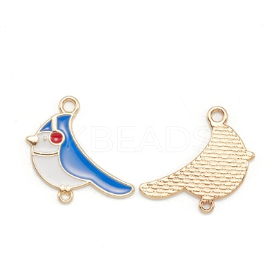 Alloy Enamel Links Connectors ENAM-E569-05-1