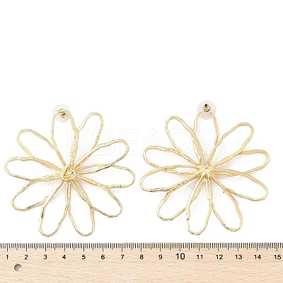 Alloy Stud Earrings EJEW-D300-02G-02-1
