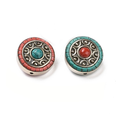 Handmade Tibetan Style Beads TIBEB-C002-07AS-1