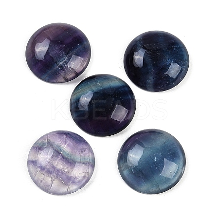 Natural Colorful Fluorite Cabochons G-I370-06C-1