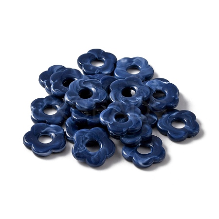 Acrylic Beads MACR-WH0007-26L-1