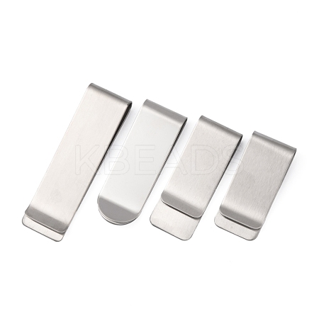 4Pcs 4 Style Matte Brass Pen Clip AJEW-PH0003-40-1