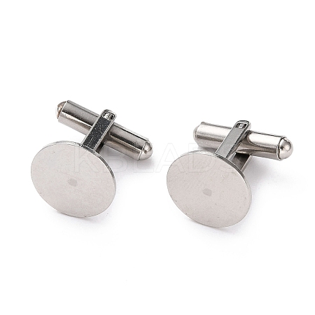 Non-Tarnish 304 Stainless Steel Cuff Buttons STAS-H124-10P-1