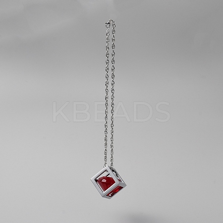 Bling Diamond Cube Car Rear View Mirror Charms HJEW-WH0043-45P-01-1