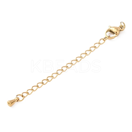 304 Stainless Steel Curb Chain Extender X-STAS-G383-06G-1