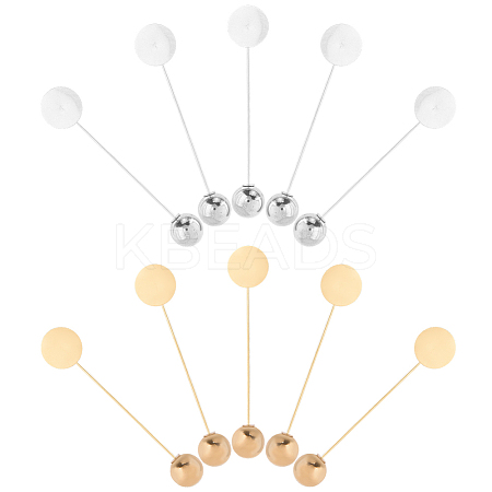 40Pcs 2 Colors Zinc Alloy Lapel Pins FIND-SC0017-18A-1