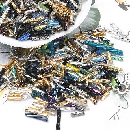 Glass Twist Bugle Beads SEED-XCP0001-43-1