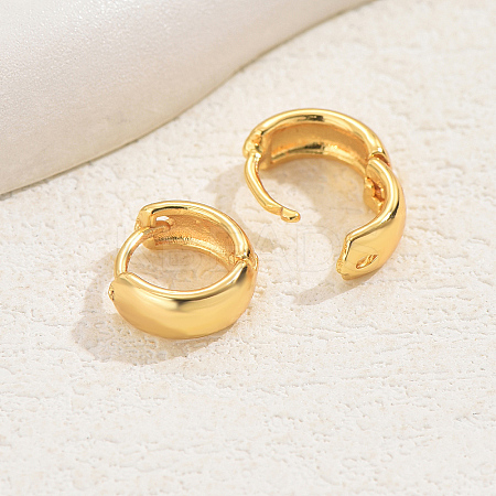 Fashionable Classic Versatile Brass Hoop Earrings with High-end Style for Women UF2391-1