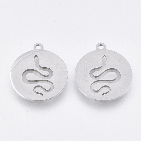 Non-Tarnish 201 Stainless Steel Pendants X-STAS-T044-101P-1