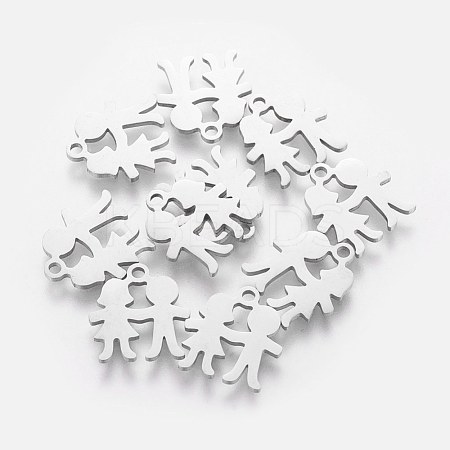Tarnish Resistant 201 Stainless Steel Charms STAS-Q201-T415-1