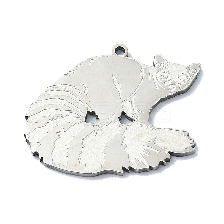 Non-Tarnish 201 Stainless Steel Pendants LS-STAS-R118-14P-1
