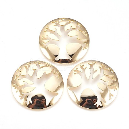 Brass Pendants KK-P153-13G-NF-1
