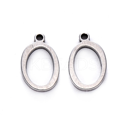 Tarnish Resistant 201 Stainless Steel Charms STAS-R105-O-1