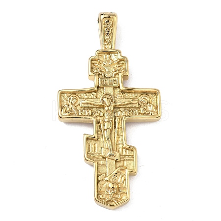 304 Stainless Steel Big Pendants STAS-Z173-01G-1