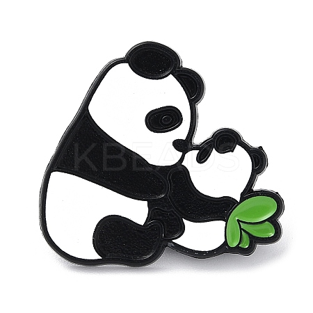 Mother and Son Panda Enamel Pin LS-JEWB-A019-01C-1