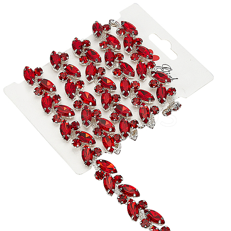 1Yard Iron Glass Rhinestone Cup Chains CH-FG0001-01B-1