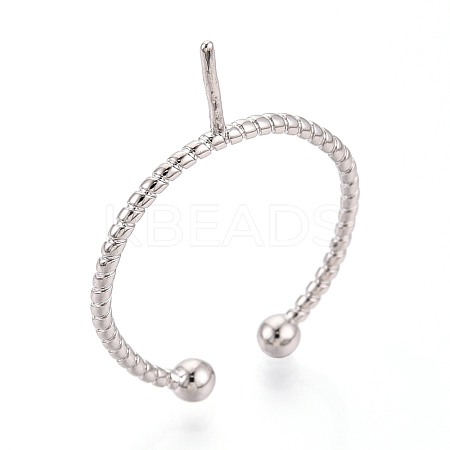 Brass Cup Peg Ring Settings KK-N274-34P-1