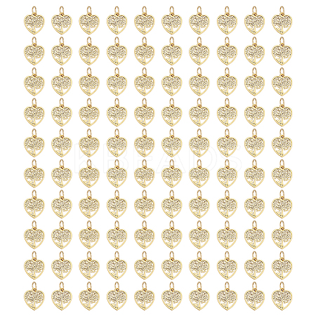 100Pcs Tibetan Style Alloy Pendants PALLOY-GO00038-1