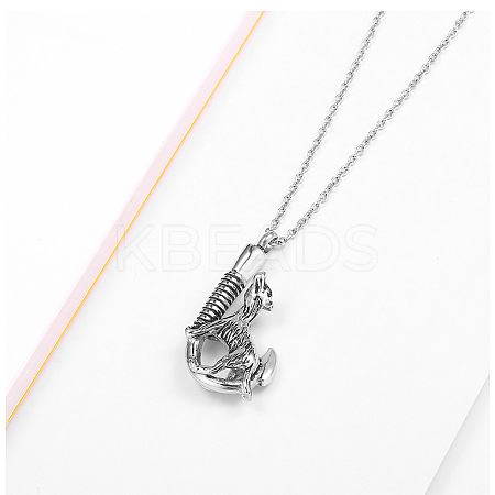 Non-Tarnish Urn Ashes Necklace BOTT-PW0007-06A-1