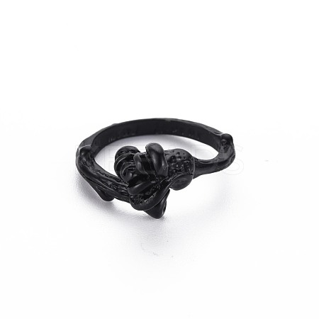 Men's Alloy Cuff Finger Rings RJEW-N029-052-1