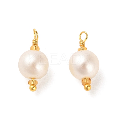 ABS Plastic Imitation Pearl Pendants KK-M266-37G-04-1