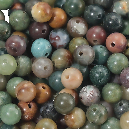 120Pcs Natural Indian Agate Beads G-PA0001-17A-1