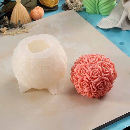 Rose Flower Ball Candle Molds CAND-NH0001-02C-1