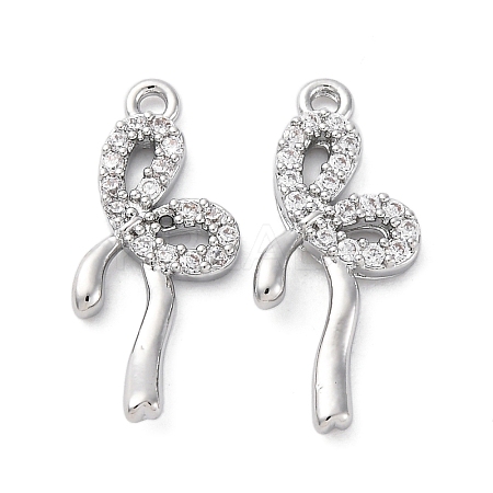 Brass Rhinestone Pendants KK-E793-16P-1